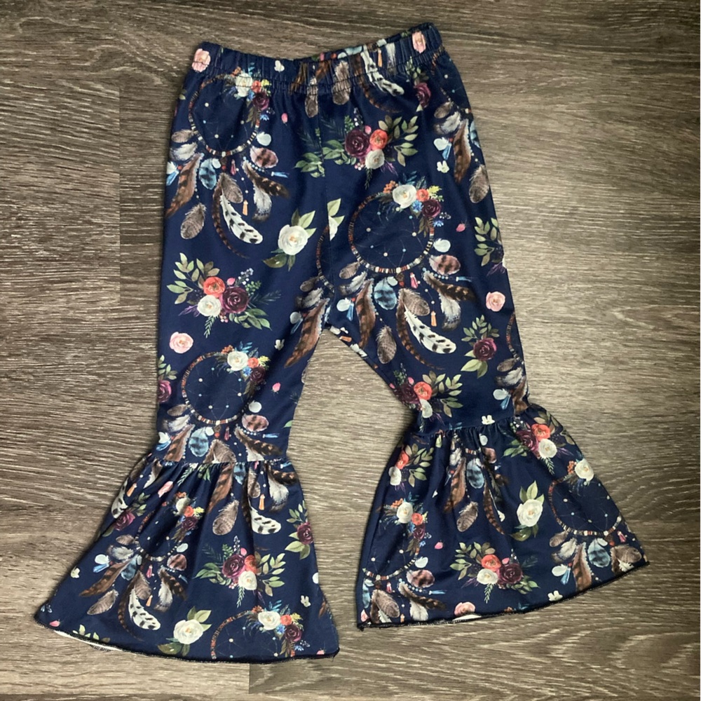 Dreamcatcher and floral bell bottoms